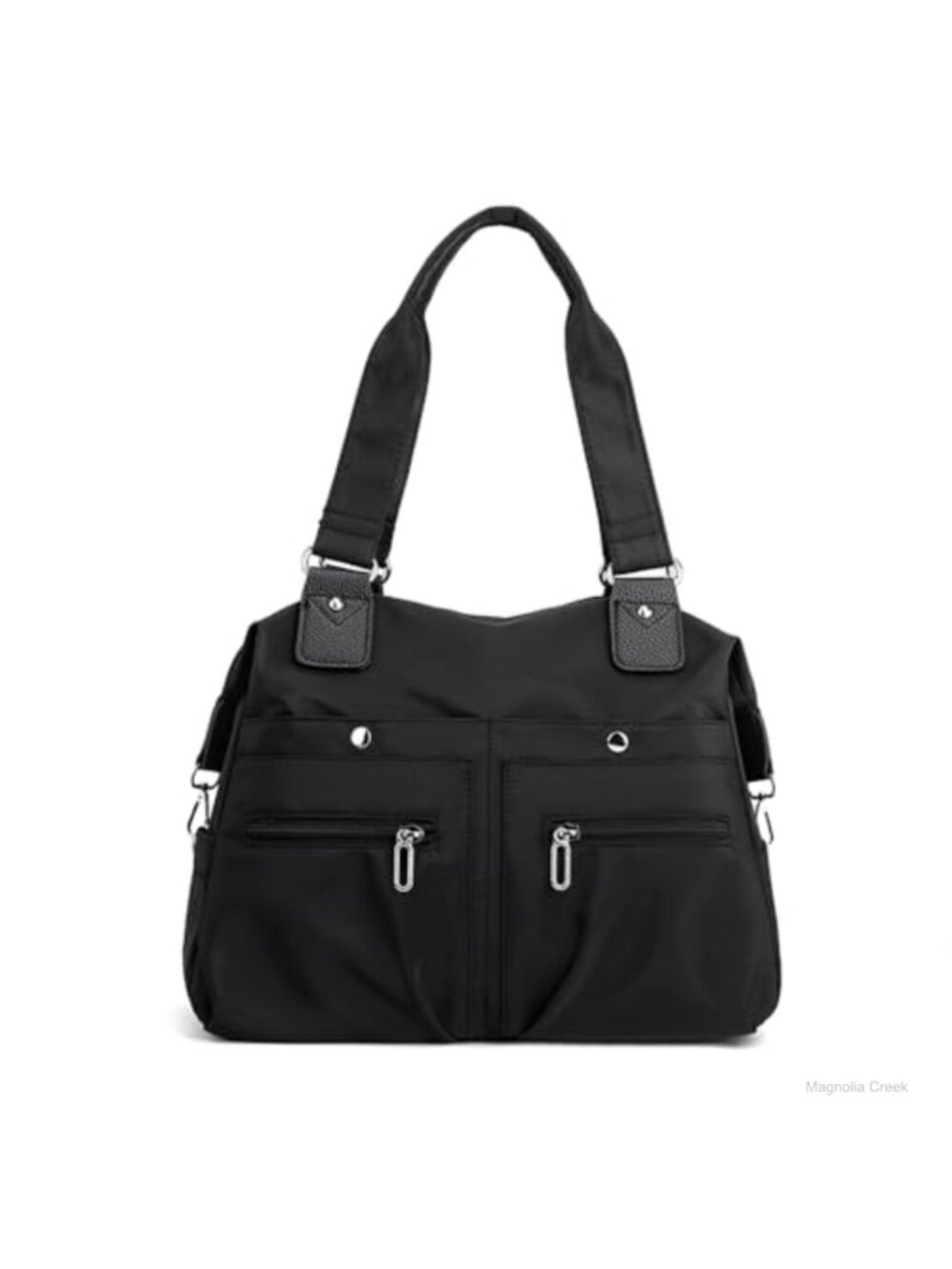 Water Resistant Nylon Tote Bag Multi Pocket Handbag Travel Shoulder Hobo Purse